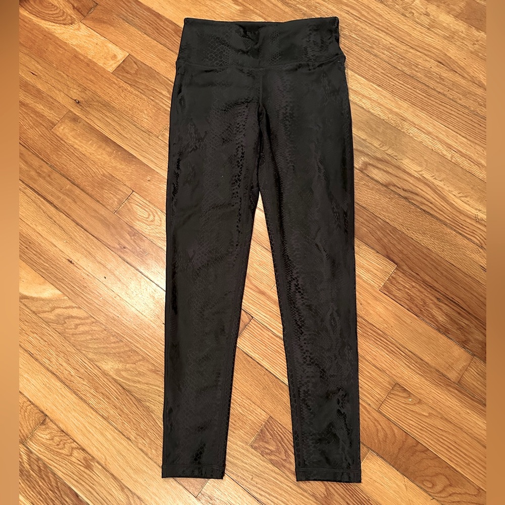 Mono B Black Snake Skin Print Leggings